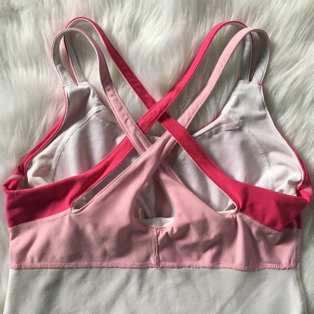 Nike Fit Dry Pink and White Strappy Tank Top - Picture 5 of 5